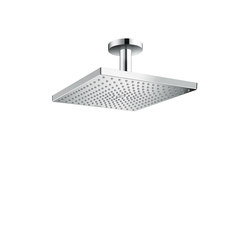 hansgrohe Raindance E 300 Air 1jet overhead shower with ceiling connector 100 mm EcoSmart 9 l/min | Shower controls | Hansgrohe