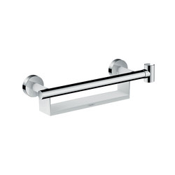hansgrohe Grab bar Comfort with shelf and shower holder | Bath shelves | Hansgrohe
