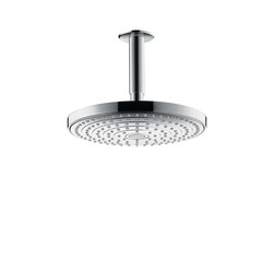 hansgrohe Raindance Select S 240 2jet overhead shower EcoSmart 9 l/min with ceiling connector 100 mm | Shower controls | Hansgrohe
