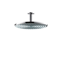 hansgrohe Raindance S 300 Air 1jet overhead shower with ceiling connector 100 mm EcoSmart 9 l/min | Shower controls | Hansgrohe