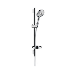 hansgrohe Raindance Select S 120 3jet hand shower EcoSmart 9l/min/ Unica'S Puro wall bar 0.65 m set | Shower controls | Hansgrohe