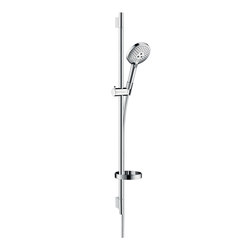 hansgrohe Raindance Select S 120 3jet hand shower EcoSmart 9 l/min/ Unica'S Puro wall bar 0.90 m set | Shower controls | Hansgrohe