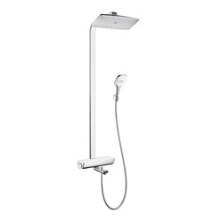 hansgrohe Raindance Select E 360 1jet Showerpipe for bath tub | Shower controls | Hansgrohe