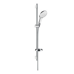 hansgrohe Raindance Select S 150 3jet hand shower/ Unica'S Puro wall bar 0.90 m set | Shower controls | Hansgrohe