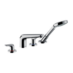 hansgrohe Novus 4-hole rim mounted bath mixer | Bath taps | Hansgrohe