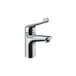 hansgrohe Novus Single lever basin mixer 100 with pop-up waste set and extra long handle | Wash basin taps | Hansgrohe