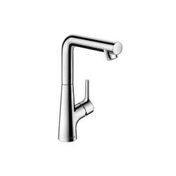 hansgrohe Talis S Single lever basin mixer 210 with pop-up waste set and swivel spout with 120° range | Wash basin taps | Hansgrohe