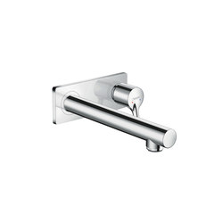 hansgrohe Talis S Single lever basin mixer for concealed installation with spout 225 mm wall-mounted | Waschtischarmaturen | Hansgrohe