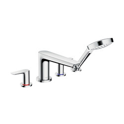 hansgrohe Talis E 4-hole rim mounted bath mixer | Bath taps | Hansgrohe