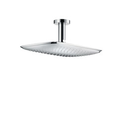 hansgrohe PuraVida 400 Air 1jet overhead shower with ceiling connector 100 mm EcoSmart 9 l/min | Rubinetteria doccia | Hansgrohe