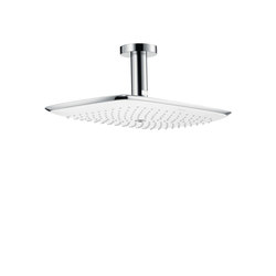 hansgrohe PuraVida 400 Air 1jet overhead shower with ceiling connector 100 mm | Shower controls | Hansgrohe