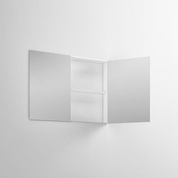 Mirror cabinet in Corian