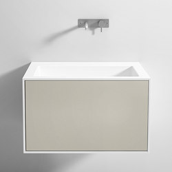 Waschtischplatten mit integriertem Becken und Schublade | Waschtischunterschränke | Rexa Design