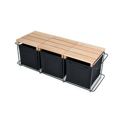 Grit Black / Bench | Storage boxes | bartmann berlin
