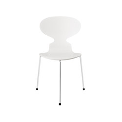 Ant™ | Chair | 3100 | White coloured ash| Chrome base | stackable | Fritz Hansen
