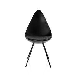 Drop™ | Chair | 3110 | Black ABS/nylon reinforced plastic shell | Black base | Stühle | Fritz Hansen