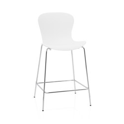 NAP™ | Counter stool | KS58 | White | Chrome base | Tabourets de bar | Fritz Hansen