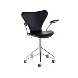 Series 7™ | Chair | 3217 | Fully upholstred | Wheel chrome base | Stühle | Fritz Hansen