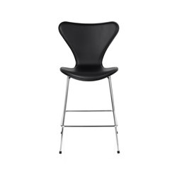 Series 7™ | Counter stool | 3187 | Front upholstred | Chromed base | Barhocker | Fritz Hansen