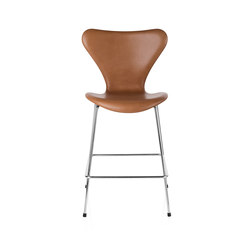 Series 7™ | Counter stool | 3187 | Fully upholstred | Chromed base | Barhocker | Fritz Hansen