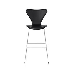 Series 7™ | Bar stool | 3197 | Front upholstred | Chrome base | Taburetes de bar | Fritz Hansen
