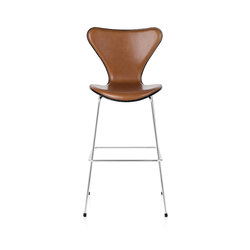 Series 7™ | Bar stool | 3197 | Front upholstred | Chrome base | Tabourets de bar | Fritz Hansen