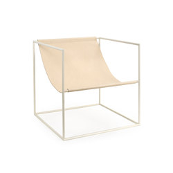 solo seat | lacquered steel cream white_leather