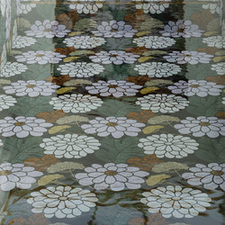 Royal Waves | Daisy Decor 15x15 | Glass mosaics | Mosaico+