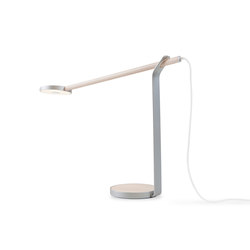 Gravy LED Desk Lamp - Maple & Silver | Lampade tavolo | Koncept