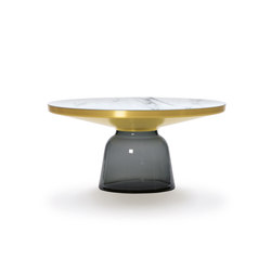 Bell Coffee Table brass-marble-grey | Tables basses | ClassiCon