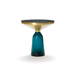 Bell Side Table brass-marble-blue | Beistelltische | ClassiCon