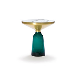Bell Side Table brass-marble-green | Beistelltische | ClassiCon