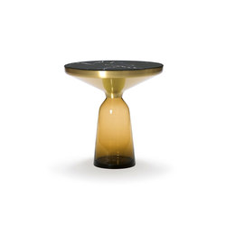 Bell Side Table brass-marble-orange | Tavolini alti | ClassiCon