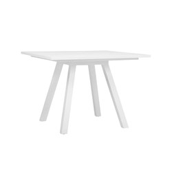 DOLCE VITA DINING TABLE SQUARE 100 WITH UMBRELLA HOLE | Dining tables | JANUS et Cie