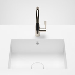 Kitchen sink in glazed steel - Single sink |  | Dornbracht