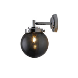 Mini Globe Wall Light, Anthracite with Chrome | Wall lights | Original BTC