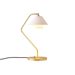 Oxford Double Desk Light, Satin Brass | Table lights | Original BTC