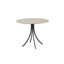 Bistro Outdoor pie de mesa con tapa redonda | Bistro tables | Expormim