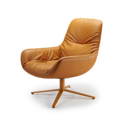 Leya | Lounge Chair with x-base frame | Sillones | FREIFRAU MANUFAKTUR