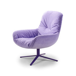 Leya | Lounge Chair with x-base frame | Poltrone | FREIFRAU MANUFAKTUR
