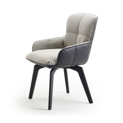 Marla | Armchair Low with wooden frame | Chairs | FREIFRAU MANUFAKTUR
