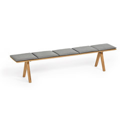 Loft Bench 220 cm with seat cushion | without armrests | Weishäupl