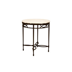 AMALFI STONE TOP SIDE TABLE ROUND 51