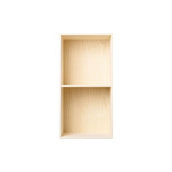 Bookcase Solid Ash Half-Size Vertical M30 | Shelving modules | ATBO Furniture A/S