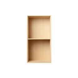 Bookcase Solid Beech Half-Size Vertical M30 | Shelving | ATBO Furniture A/S