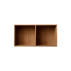Bookcase Solid Mahogany Half-Size Horizontal M30 | Shelving | ATBO Furniture A/S