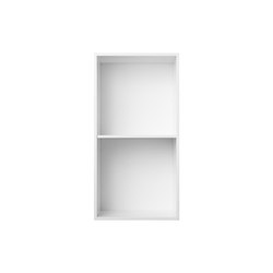 Bookcase Polar White Half-Size Vertical M30