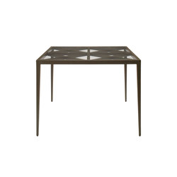 AZIMUTH CROSS DINING TABLE SQUARE 102 | Dining tables | JANUS et Cie