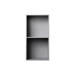 Bookcase Silver Grey Half-Size Vertical M30