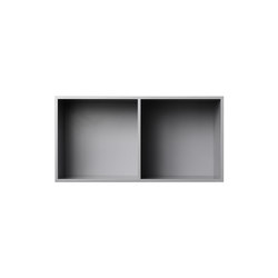 Bücherregal Silbergrau Halbe Größe Horizontal M30 | Shelving | ATBO Furniture A/S
